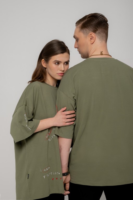 Футболка з вишивкою Тримай S/M Футболка з вишивкою Тримай S/M