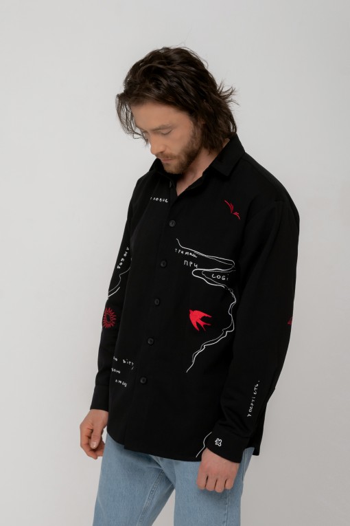 Сорочка з вишивкою Тримай M/L Сорочка з вишивкою Тримай M/L
