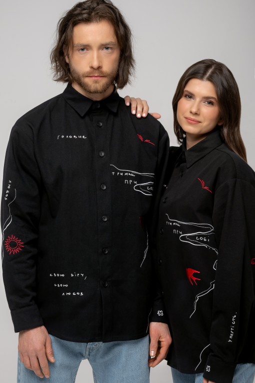 Сорочка з вишивкою Тримай M/L Сорочка з вишивкою Тримай M/L