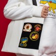 Шопер з кишенею з липучої тканини для шевронів Молочний Шопер з кишенею з липучої тканини для шевронів Молочний